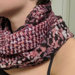 Lane Bryant pink, purple infinity scarf 3/$20